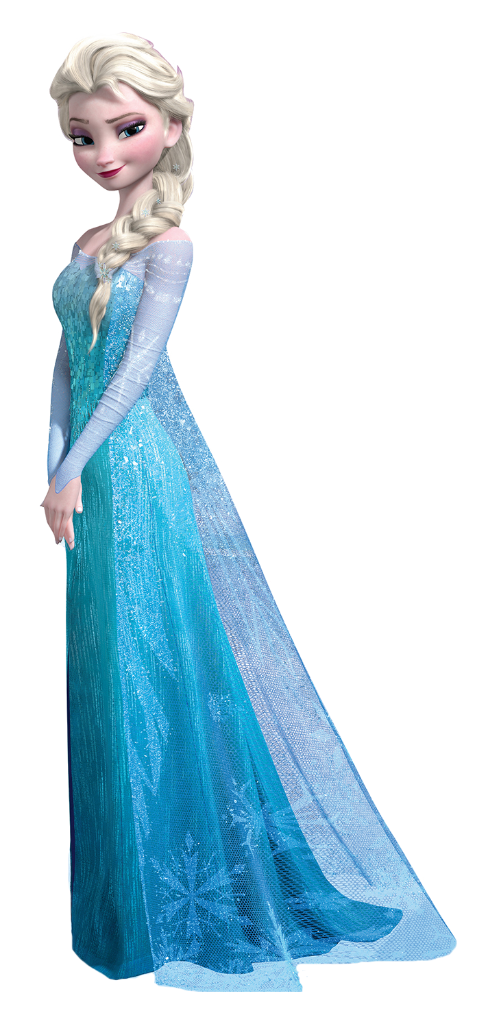 Elsa, one of the heroines from the animated film Frozen.
