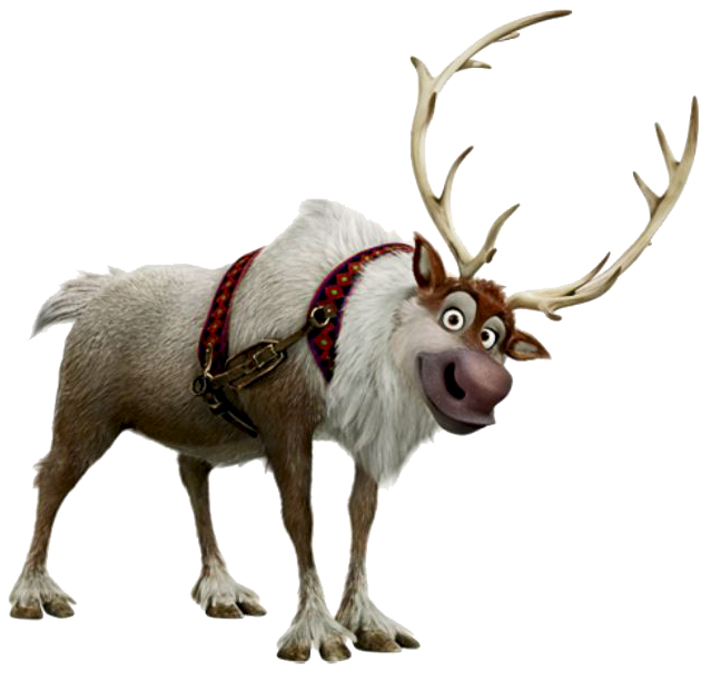 Sven, Hans' reindeer from the animated film Frozen.